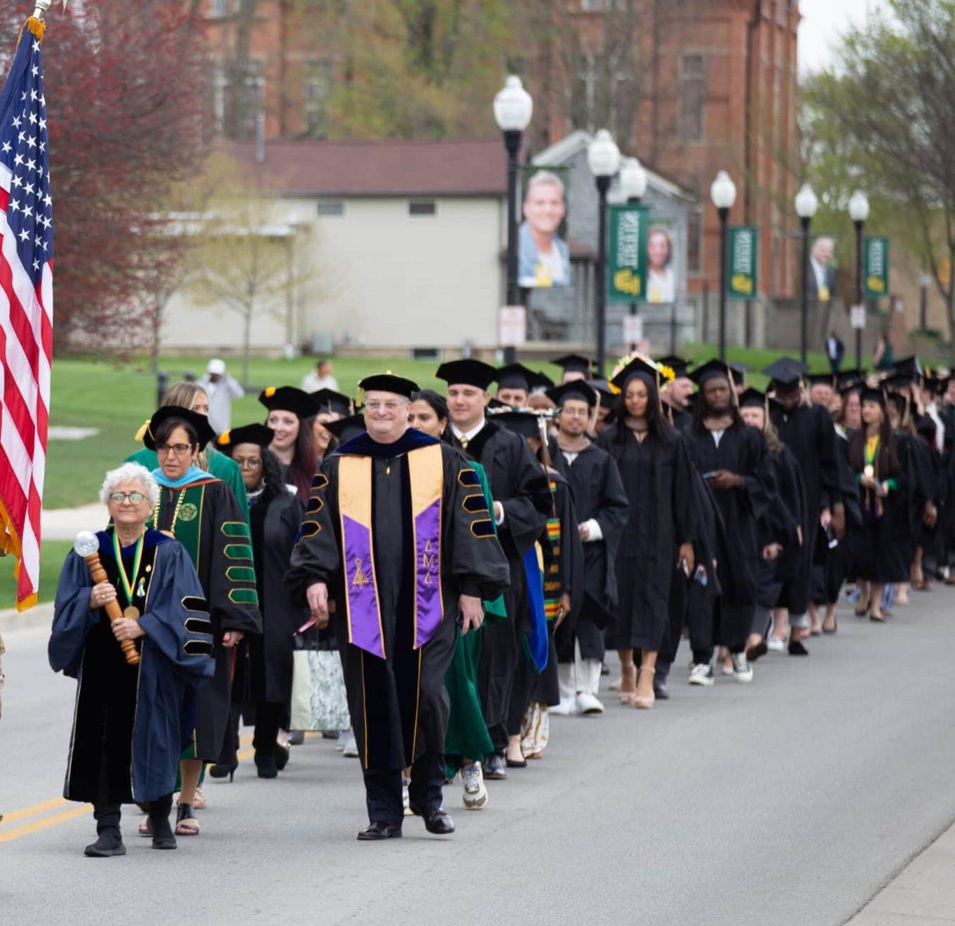 graduation procession